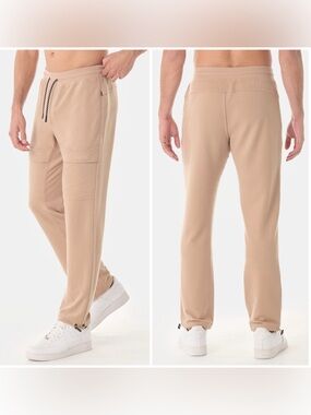 Legends Glen Waffle-Knit Cargo jogger pants Camel NEW large
